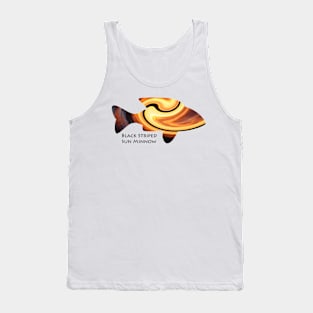 Black Striped Sun Minnow Tank Top